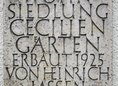 Ansicht Gedenktafel Ceciliengärten / Heinrich Lassen - 1925