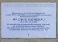 Ansicht Gedenktafel Walther Rathenau - 1989