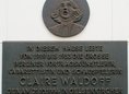Ansicht Gedenktafel Claire Waldoff - 1989