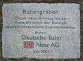 Ansicht Gedenktafel Bullengraben (Grünzug)