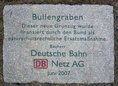 Ansicht Gedenktafel Bullengraben (Grünzug)