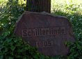 Ansicht Gedenktafel Schillerlinde