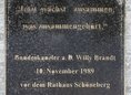 Ansicht Gedenktafel Willy Brandt - 2014