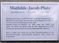 Ansicht Gedenktafel Mathilde Jacob - 1997