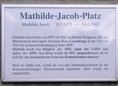 Ansicht Gedenktafel Mathilde Jacob - 1997