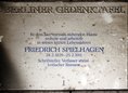 Ansicht Gedenktafel Friedrich Spielhagen