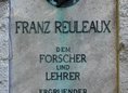 Ansicht Gedenktafel Franz Reuleaux - 1912