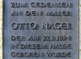 Ansicht Gedenktafel Otto Nagel
