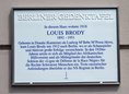 Ansicht Gedenktafel Louis Brody - 2024