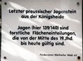 Ansicht Gedenktafel Jagenstein