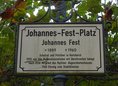 Ansicht Gedenktafel Johannes Fest - 2024