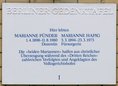 Ansicht Gedenktafel Marianne Pünder / Marianne Hapig - 1989