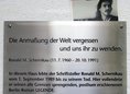 Ansicht Gedenktafel Ronald M. Schernikau - 2014