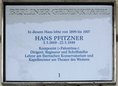 Ansicht Gedenktafel Hans Erich Pfitzner - 2000