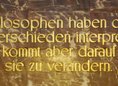 Ansicht Gedenktafel Karl Marx und Friedrich Engels - 1983