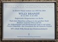 Ansicht Gedenktafel Willy Brandt - 1993