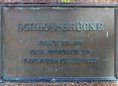 Ansicht Gedenktafel Schloßbrücke