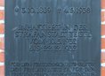 Ansicht Gedenktafel Carl von Ossietzky