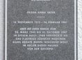 Ansicht Gedenktafel Frieda Anna Vater - 2016