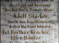 Ansicht Gedenktafel Friedenskirche
