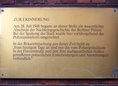 Ansicht Gedenktafel Polizeipräsidium / Spaltung Berlins