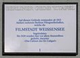 Ansicht Gedenktafel Filmstadt Weißensee - 1995