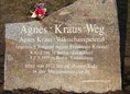 Ansicht Gedenktafel Agnes Kraus - 2011