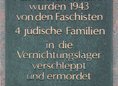 Ansicht Gedenktafel Ermordete jüdische Familien