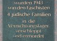 Ansicht Gedenktafel Ermordete jüdische Familien