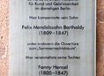 Ansicht Gedenktafel Stadtpalais von Felix Mendelssohn Bartholdy - 2002