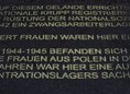 Ansicht Gedenktafel Zwangsarbeitslager/Außenlager des KZ … - 1994