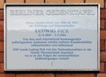 Ansicht Gedenktafel Ludwig Pick
