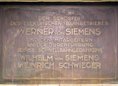 Ansicht Gedenktafel Werner von Siemens