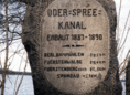 Ansicht Gedenktafel Oder-Spree-Kanal