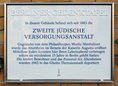Ansicht Gedenktafel Zweite Jüdische Versorgungsanstalt - 2015