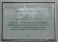 Ansicht Gedenktafel Fritz Elsas - 2020