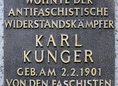Ansicht Gedenktafel Karl Kunger - 1950