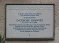 Ansicht Gedenktafel Ingeborg Drewitz - 1996
