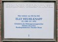 Ansicht Gedenktafel Elly Heuss-Knapp - 1989
