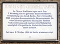 Ansicht Gedenktafel Politische Teilung Berlins - 1998