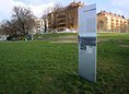 Ansicht Gedenktafel Sportgelände (Informationspfad Tempelhofer …