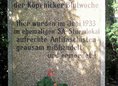 Ansicht Gedenktafel Köpenicker Blutwoche - 1958