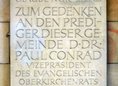 Ansicht Gedenktafel Paul Conrad