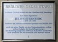 Ansicht Gedenktafel Julius Sternberg - 2000