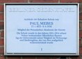Ansicht Gedenktafel Paul Louis Adolf Mebes