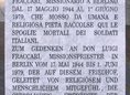 Ansicht Gedenktafel Luigi Fraccari