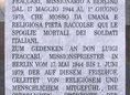 Ansicht Gedenktafel Luigi Fraccari