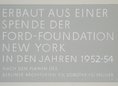 Ansicht Gedenktafel Henry-Ford-Bau (Freie Universität Berlin)