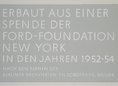 Ansicht Gedenktafel Henry-Ford-Bau (Freie Universität Berlin)