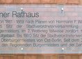 Ansicht Gedenktafel Rotes Rathaus - 1993